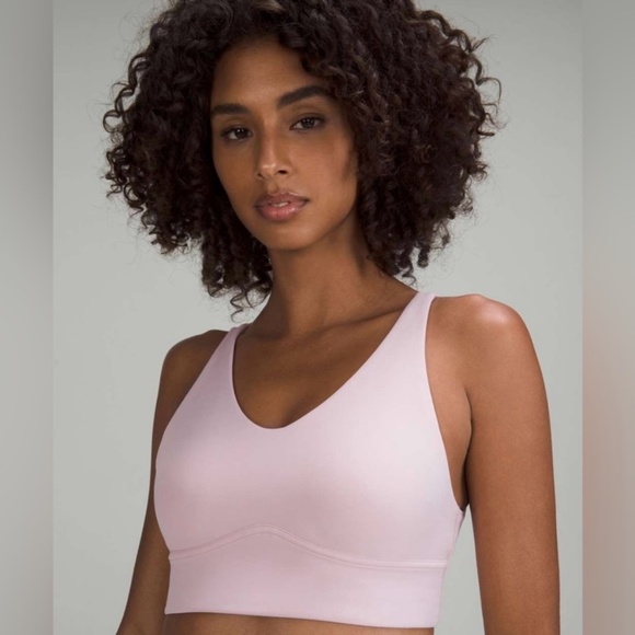 lululemon athletica Other - Lululemon NWT In Alignment Longline Bra *Light Support, B/C Cup Pink Peony